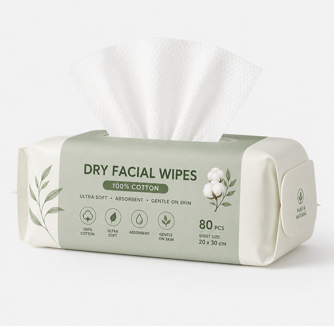 Facial Towels Disposable 80 Count