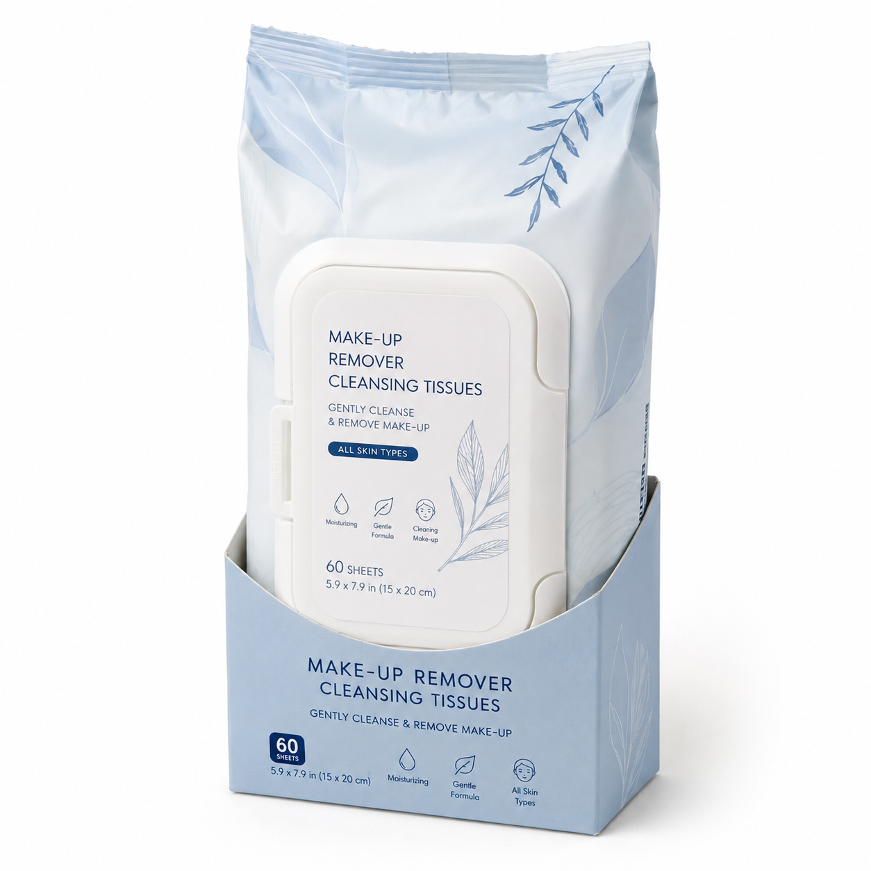 Fragrance Free Makeup Wipes 60 Count