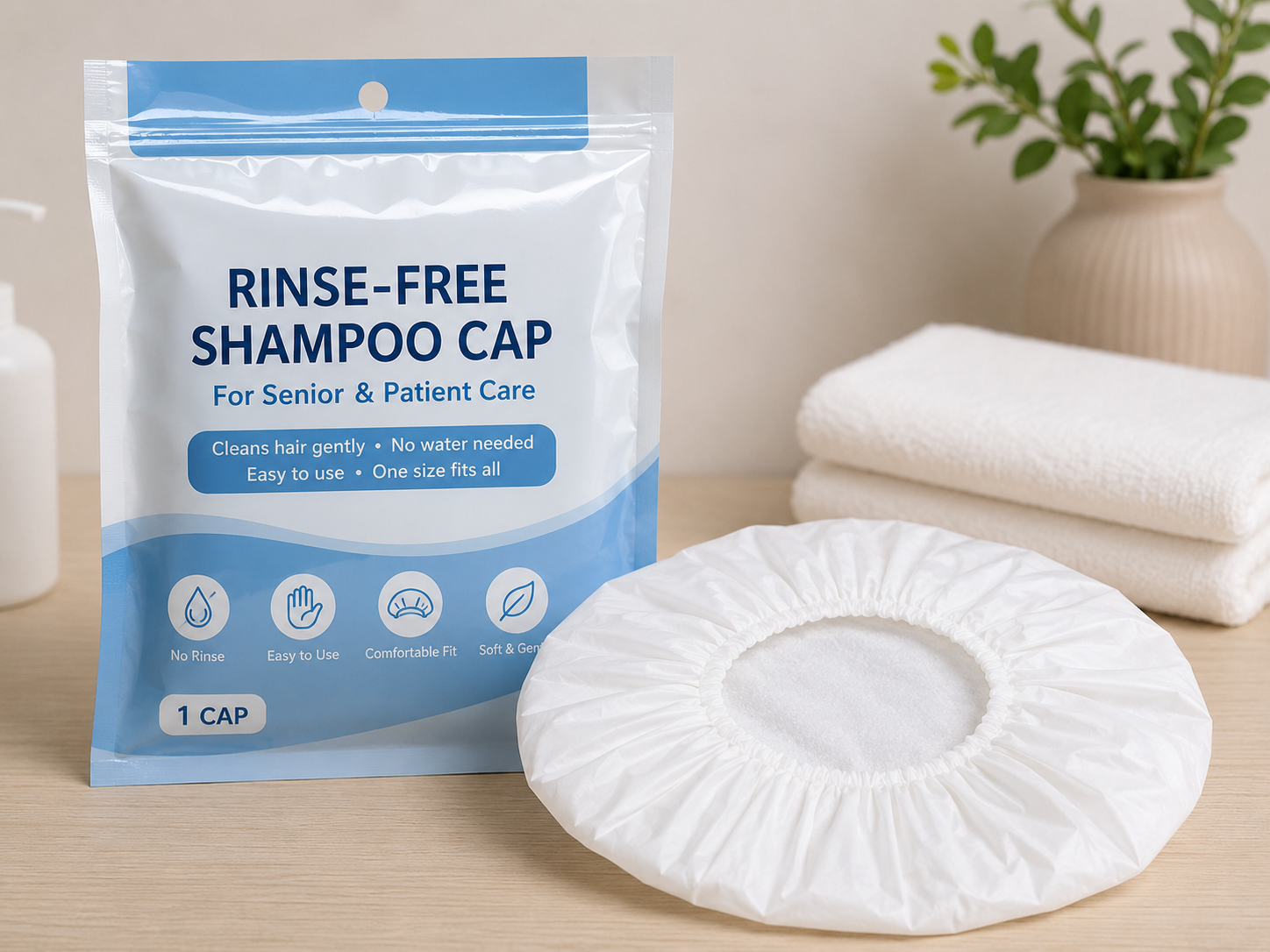 No Rinse Shampoo Cap